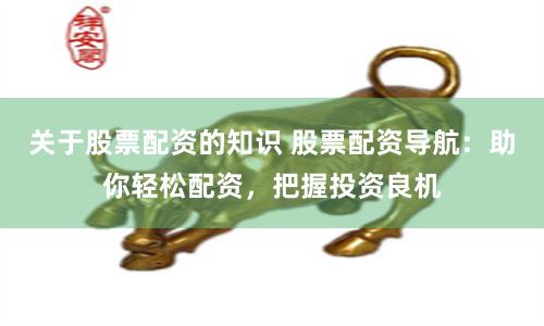 关于股票配资的知识 股票配资导航:助你轻松配资,把握投资良机