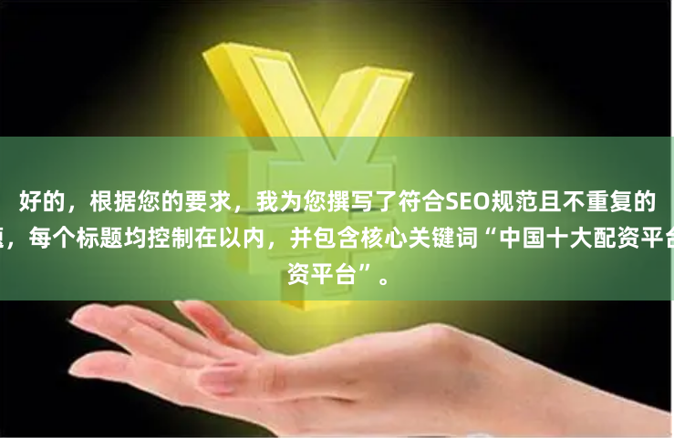 好的，根据您的要求，我为您撰写了符合SEO规范且不重复的标题，每个标题均控制在以内，并包含核心关键词“中国十大配资平台”。